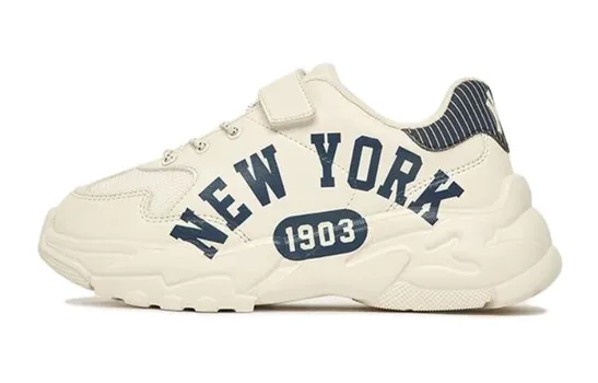 Кроссовки MLB Big Ball Chunky Kids Lifestyle Shoes Kids Low-top Off White, цвет Off White