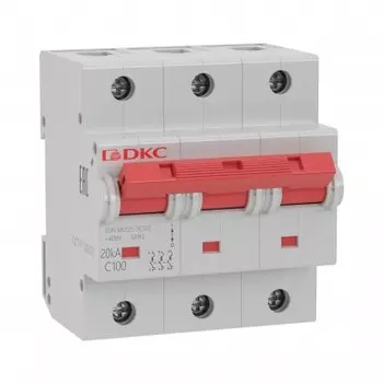Выключатель автоматический DKC YON MD125-3C125-8ln трехполюсный (3P/3П) 125А 20 ка (MD125-3C125)