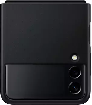 Чехол Samsung Leather Cover для Galaxy Z Flip3 черный