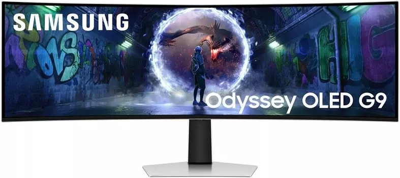 Монитор Samsung 49” Odyssey OLED G9 G93SD DQHD, 240 Гц серебристый