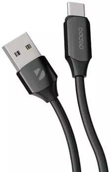 Кабель Deppa Silk USB-A - USB-C 1.2 м черный