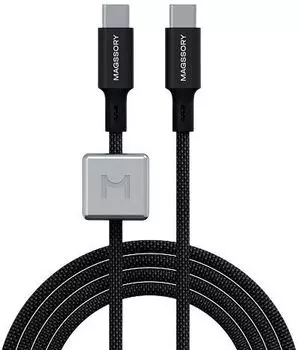Кабель Magssory Dice C, USB-C, 2.4м, 240Вт черный