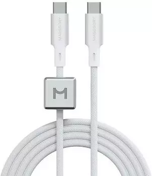 Кабель Magssory Dice C, USB-C, 2.4м, 240Вт белый