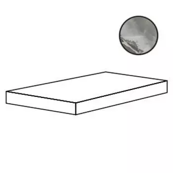 Ступень Cerdomus Jade Angolo Sx Grad.C.Retta Ematite Nat. 33x120