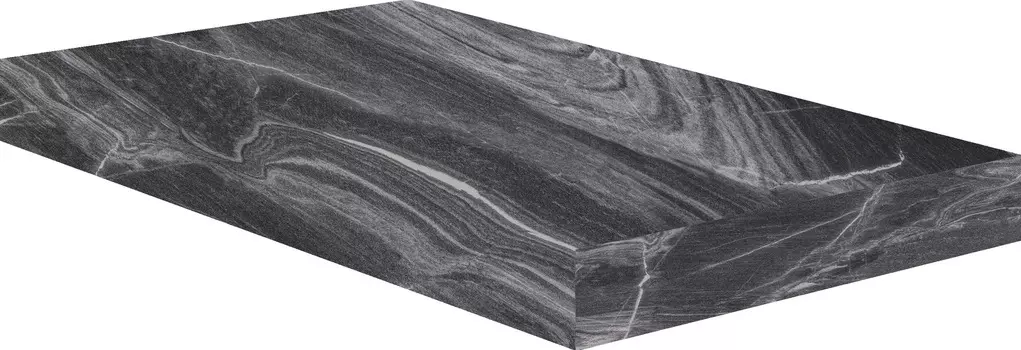 Ступень Cerdomus Luxe Angolo Dx Grad.C.Retta Black Lev. 33x120