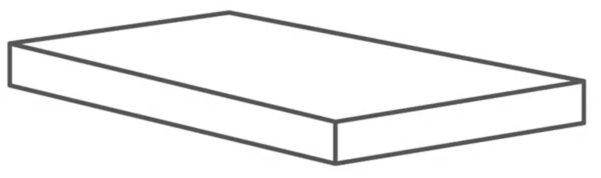 Ступень Cerdomus Supreme Angolo Dx Grad.C.Retta Ivory Nat. 33x120