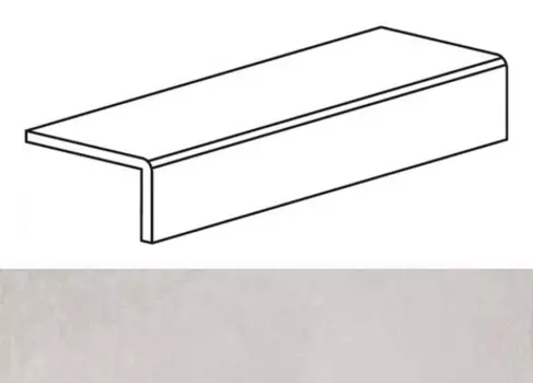 Ступень Rex Ceramiche Visions White Elem.Elle Grip 20x40x6