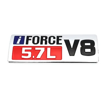 IFORCE 5.7l V8 логотип наклейки на автомобиль авто значок эмблема наклейки для T-undra Prado Corolla Highlander Venza Hiace Previa Sequoia чёрный