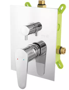 Смеситель для душа Ferro Algeo на 2 выхода с монтажной коробкой, BAG7P2BOX