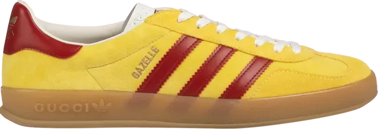 Кроссовки Adidas Adidas x Gucci Gazelle 'Yellow Velvet', желтый