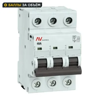 Выключатель нагрузки EKF Averes AV 3P N 40 А C40 6 кА