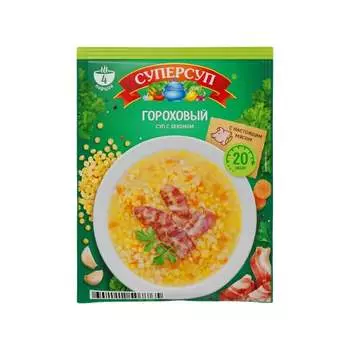 Суперсуп Русский Продукт Гороховый с беконом, 70 г