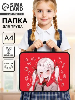 Папка для труда, а4, пластиковая, 33267.5 см