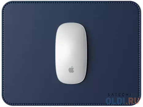Коврик Satechi Eco Leather Mouse Pad для компьютерной мыши. Материал эко-кожа (искусственная кожа. Размер 25 x 19 см. Цвет синий.