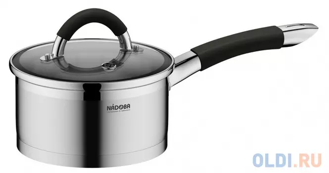 Ковш со стеклянной крышкой, 16 см/1,5 л, NADOBA OLINA 726414