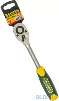 KRAFTOOL 1/2?, 72 зубца, трещотка для торцовых головок (27791-1/2)