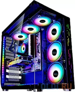 Корпус Lamptron OceanView PC Case Black (Front & Side Panel Full Transparency), черный