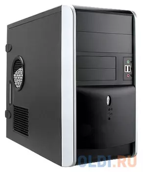 Корпус microATX InWin EMR-007 500 Вт серебристый чёрный