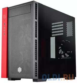 Корпус microATX SilverStone SST-RL08BR-RGB Без БП красный чёрный