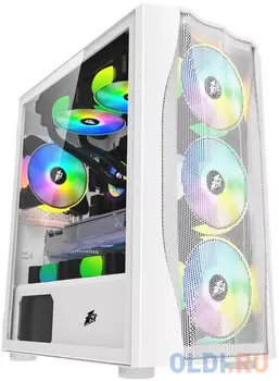 Корпус microATX 1stPlayer FIREBASE X3-M Без БП белый