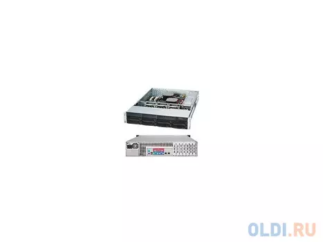 Корпус Supermicro CSE-825TQ-563LPB, 2U, up 8x3.5 Hot Plug SAS/SATA, 2x3.5 Fixed HDD, Optical Drive slot, 1x560W (Fixed), Rack Rails, 3xFAN, 12"x13"ATX