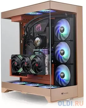 Корпус ATX Thermaltake CTE E550 TG Gravel Sand Без БП коричневый