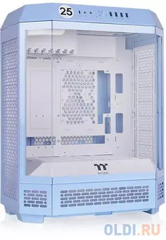 Корпус ATX Thermaltake The Tower 600 Hydrangea Blue Без БП голубой