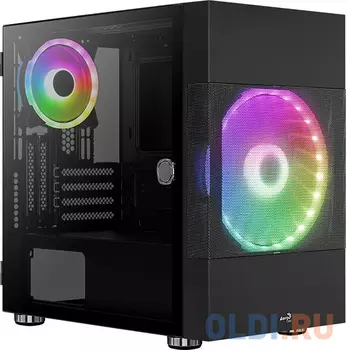 Корпус microATX Aerocool Atomic-G-BK-v1 Без БП чёрный