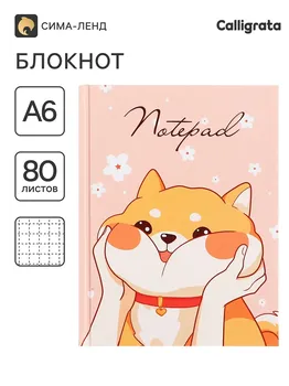 Блокнот а6, 80 листов в клетку
