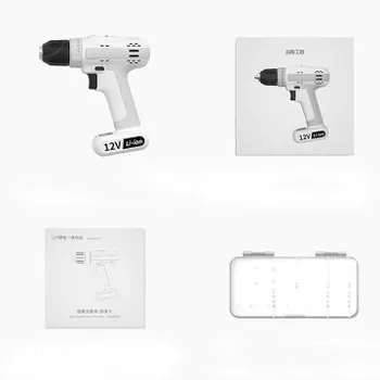 Аккумуляторная дрель-шуруповерт MarsWorker 12V Electric Drill Белая MSID1202-01