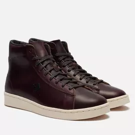 Мужские кеды Converse x Horween Pro Leather Hi, цвет коричневый, размер 41.5 EU