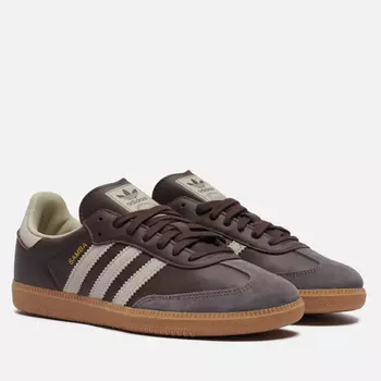 Мужские кроссовки adidas Originals Samba OG, цвет коричневый, размер 43.5 EU