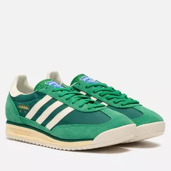 Мужские кроссовки adidas Originals SL 72 RS, цвет зелёный, размер 46 EU