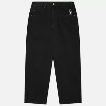 Мужские джинсы Butter Goods Lock Baggy Denim, цвет чёрный, размер 34