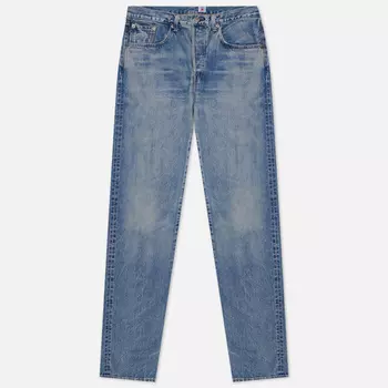 Мужские джинсы Edwin Loose Straight Kaihara Dark Pure Indigo Rainbow Selvage 13.5 Oz, цвет голубой, размер 32/32