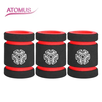 ATOMUS 3 шт., пенопластовая ручка для татуировки, ручка для татуировки, нескользящая крышка, ручка для татуировки зелёный