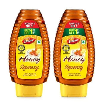 Dabur Honey Squeezy Pack 1400g (700gx2, Pack of 2) | 100% Pure | World s No.1 Honey Brand with No Sugar Adulteration
