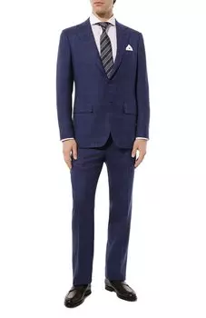 Костюм из кашемира и льна Kiton
