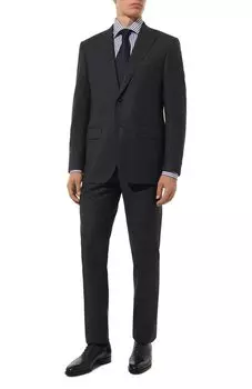 Костюм из шерсти и хлопка Corneliani