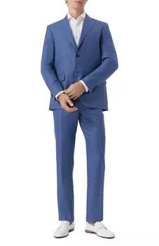 Костюм из шерсти и льна Corneliani