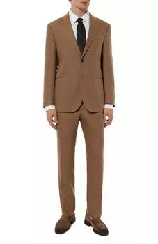 Костюм изо льна и шерсти Corneliani