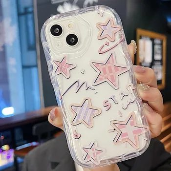 Милый силиконовый чехол для Xiaomi Redmi Note 13 12 11 Samsung A54 A24 A14 Oppo A78 A58 A38 Infinix Note 30 Pro Funda Meteor Stars Cover Мягкий бампер из ТПУ Infinix Hot 10 Play