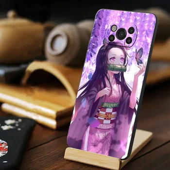 Demon Slayer Nezuko аниме для Xiaomi POCO 10T F4 GT MI 11 lite 9T X3 NFC M3 X4 11T F3 M4 Pro 5G Celulares Fundas Coque POCO X4 NFC