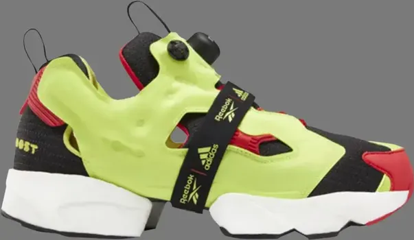Кроссовки instapump fury x boost 'og meets og' Reebok, желтый