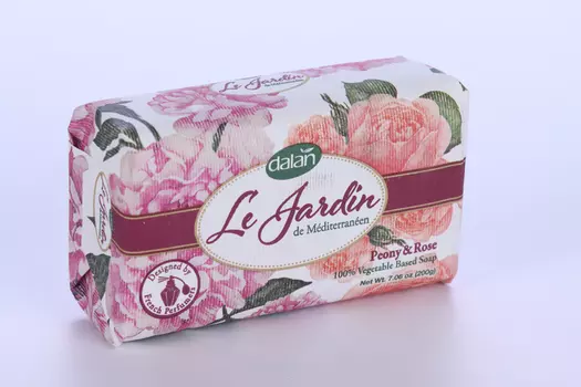 Мыло Dalan Le Jardin парфюм аромат Пиона/Розы, 200 г