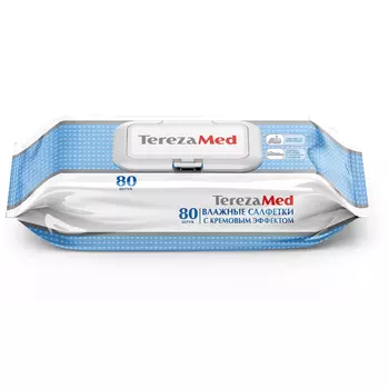 TerezaMed Салфетки влажные очищающие кремовые 80 шт