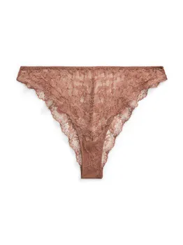Трусики Polo Ralph Lauren Mid Rise Tanga, коричневый