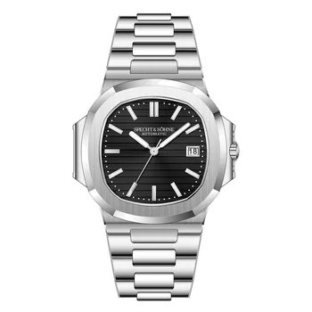 Новые мужские часы Specht&Sohne, механические часы, Япония, Miyota 8215 Movt, розовое золото, нержавеющая сталь, классические часы 5711, водонепроницаемые 39MM-Dial-Diameter-Versions розовый