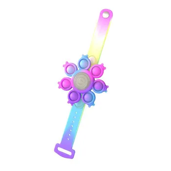 Новые игрушки Fidget Toys Popete, сенсорный браслет, блестящий, нажимающий на пузырь, браслет, декомпрессия, антистресс, простая игрушка-ямочка Popite для детей
