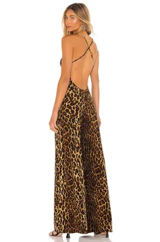 Комбинезон Norma Kamali Low Back Slip, цвет Pantera